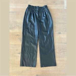 abercrombie & fitch curve love vegan faux leather pants